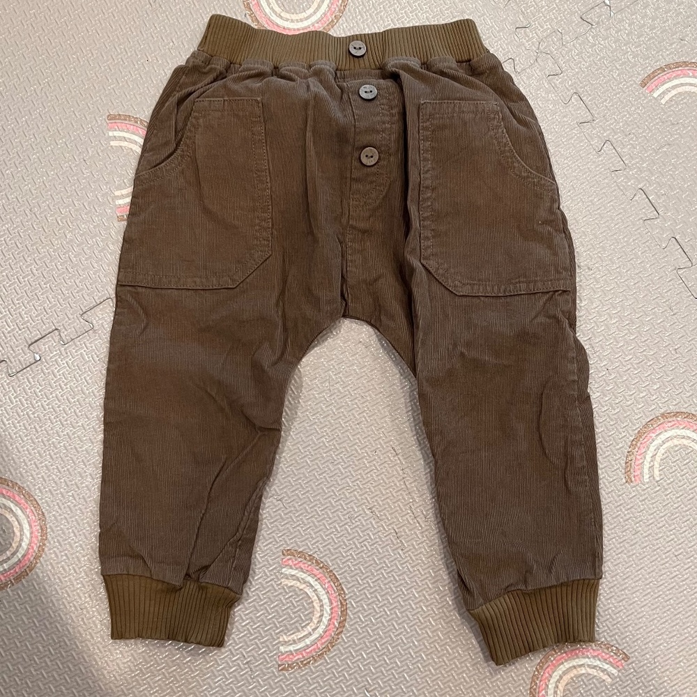 Wild Wawa Brown corduroy toddler pants